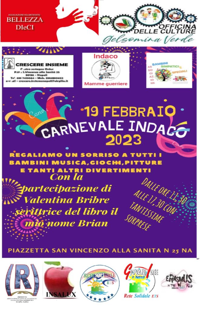 locandina carnevale 2023 Bellezza Dieci